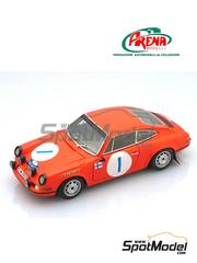 Arena Modelli: Car scale model kit 1/43 scale - Porsche 911 #1 - Henri Toivonen (FI) + Martti Kolari (FI) - Acropolis Rally 1969 - photo-etched parts, resin parts, rubber parts, water slide decals, white metal parts and assembly instructions