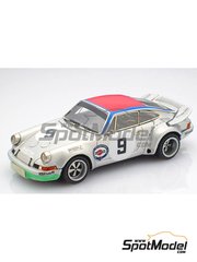 Arena Modelli: Car scale model kit 1/43 scale - Porsche 911 RSR #9 - Claude Haldi (CH) + Leo Kinnunen (FI) - Targa Florio 1973 - resin multimaterial kit