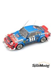 Maquette Porsche 930 Turbo Rallye Monte Carlo 1981 - échelle 1/43, Pilote Claude Haldi, Par Decals Arena