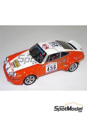Arena Modelli: Car scale model kit 1/43 scale - Porsche 911S Group 4 Bonomelli Squadra Corse Team #456 - Giovanni Borri (IT) + Rino Amighini (IT) - Giro d'Italia Automobilistico 1973 - photo-etched parts, resin parts, rubber parts, water slide decals, white metal parts, other materials and assembly instructions