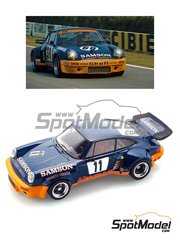Arena Modelli: Car scale model kit 1/24 scale - Porsche 911  Carrera RSR  Kremer Team sponsored by Samson #11, 68 - Paul Keller (CH) + Hans Heyer (DE) + Erwin Kremer (DE) - 24 Hours Le Mans, SPA Francorchamps 1000 Kms , Deutsche Rennsport Meisterschaft DRM Norisring 1974 - photo-etched parts, resin parts, rubber parts, turned metal parts, vacuum formed parts, water slide decals, white metal parts, assembly instructions and tobacco sponsor decals