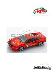 Arena Modelli: Car scale model kit 1/43 scale - Ferrari 308 GTB Group 4 sponsored by La Mare Au Diable #34 - Dominique Gauthier (FR) + Michle Gauthier (FR) - Tour de France Automobile 1983 - photo-etched parts, resin parts, turned metal parts, water slide decals, white metal parts, other materials and assembly instructions