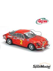 Arena Modelli: Car scale model kit 1/43 scale - Alpine Renault A110 sponsored by Jolly Club #2 - Prealpi Venete e dei Colli Euganei Rally 1971 - resin parts, water slide decals and white metal parts image