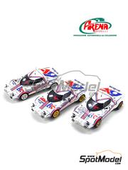 Arena Modelli: Car scale model kit 1/43 scale - Lancia Stratos HF sponsored by Broms Car, Sportitalia #2, 7, 8 - Adartico Vudafieri (IT) + Mauro Mannini (IT), Adartico Vudafieri (IT) + Massimo de Antoni (IT) - Isola d'Elba Rally, Targa Florio, Coppa Liburna  1978 - photo-etched parts, resin parts, rubber parts, turned metal parts, water slide decals, white metal parts and assembly instructions