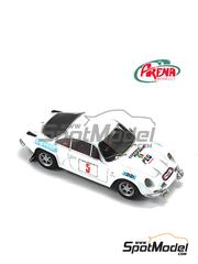 Arena Modelli: Car scale model kit 1/43 scale - Alpine Renault A110 Group 4 sponsored by Conrero Autocar #5 - Rallye Challenge Idrea Venezia 1972 - resin parts, water slide decals and white metal parts image