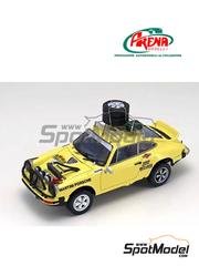Arena Modelli: Car scale model kit 1/43 scale - Porsche 911 SC sponsored by Martini Porsche - Safari Rally 1978 - photo-etched parts, resin parts, rubber parts, turned metal parts, water slide decals, white metal parts and assembly instructions