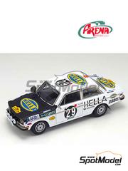 Arena Modelli: Car scale model kit 1/43 scale - Volvo 142 sponsored by Hella #29 - Bengt S�derstr�m (SE) + Torsten Palm (SE) - East African Safari Rally 1971 - photo-etched parts, resin parts, rubber parts, turned metal parts, water slide decals, white metal parts, assembly instructions and painting instructions