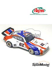 Arena Modelli: Car scale model kit 1/43 scale - Porsche 911 SC Kegel Enterprises Team sponsored by Sachs #62 - Bill Koll (US) - Sears Point IMSA GTU 1981 - photo-etched parts, resin parts, rubber parts, water slide decals, white metal parts and assembly instructions