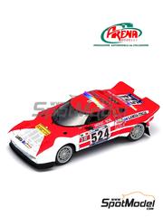 Arena Modelli: Car scale model kit 1/43 scale - Lancia Stratos HF Lancia-Italia Team sponsored by Marlboro #524 - Jean-Claude Andruet (FR) + Michele 'Biche' Espinosi-Petit (FR) - Giro d'Italia Automobilistico 1973 - photo-etched parts, resin parts, rubber parts, turned metal parts, water slide decals, white metal parts, assembly instructions and tobacco sponsor decals
