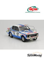 Arena Modelli: Car scale model kit 1/43 scale - Datsun Sunny 120 Y #97 - Juichi Kojimoto (JP) + Osamu Morikawa (JP) - Monte Carlo Rally - Rallye Automobile de Monte-Carlo 1976 - photo-etched parts, resin parts, rubber parts, turned metal parts, water slide decals, white metal parts and assembly instructions