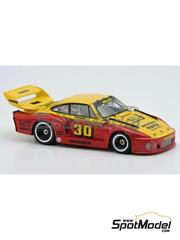 Arena Modelli: Car scale model kit 1/43 scale - Porsche 935 Electrodyne Inc. Team sponsored by Momo #30 - Gianpiero Moretti (IT) - Portland 100 Miles 1978 - photo-etched parts, resin parts, rubber parts, turned metal parts, water slide decals, white metal parts and assembly instructions image