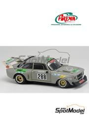 Arena Modelli: Car scale model kit 1/43 scale - Alfa Romeo GTA 1600 Group 5 Silhouette sponsored by Chindet #288 - Ubaldo Smittarello (IT) - Trento Bondone Hill Climb 1976 - photo-etched parts, resin parts, rubber parts, turned metal parts, water slide decals, white metal parts and assembly instructions