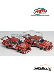 Arena Modelli: Car scale model kit 1/43 scale - Alfa Romeo GTAm Silhouette sponsored by Tecnopel #274, 332 - Mauro Sacchini (IT), Paolo Lara (IT) - Trento Bondone Hill Climb 1976 - photo-etched parts, resin parts, rubber parts, turned metal parts, water slide decals, white metal parts and assembly instructions