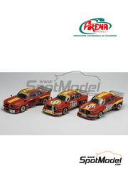 Arena Modelli: Car scale model kit 1/43 scale - Alfa Romeo GTAm Silhouette #272, 302, 496 - Romano Bellina (IT) - Trento Bondone Hill Climb, Bolzano-Mendola Hill Climb, Bressanone Hill Climb 1977 - photo-etched parts, resin parts, rubber parts, turned metal parts, water slide decals, white metal parts and assembly instructions