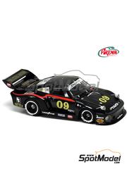 Arena Modelli: Car scale model kit 1/43 scale - Porsche 934/5 Belcher Racing Team sponsored by Bangstick #09 - Alvah Robert 'Al' Holbert (US) + Gary Belcher (US) + Doc Bundy (US) - 24 Hours of Daytona 1978 - metal parts, photo-etched parts, resin parts, rubber parts, water slide decals, white metal parts and painting instructions
