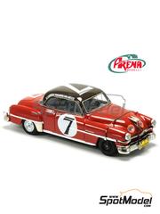 Arena Modelli: Car scale model kit 1/43 scale - Chrysler Saratoga sponsored by Gulf #7, 32 - Tony Bettenhausen (US) + Eddie Metzler (US), John Fitch (US) + Richard Dudley Williams (US) - Carrera Panamericana 1951 - photo-etched parts, resin parts, rubber parts, water slide decals, white metal parts, assembly instructions and painting instructions