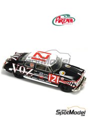 Arena Modelli: Car scale model kit 1/43 scale - Hudson Hornet sponsored by Voz #121 - Luis Leal Solares (MX) + Francisco Roviralta (MX) - Carrera Panamericana 1952 - photo-etched parts, resin parts, rubber parts, water slide decals, white metal parts, other materials, assembly instructions and painting instructions