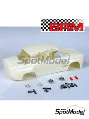 BRM Model Cars: Bodywork 1/24 scale - Renault R8 Gordini - plastic parts and turned metal parts - for Heller references 80700, L760 and HE80700