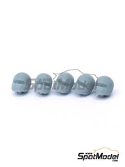 Bad Wolf Miniatures: Figure 1/43 scale - Helmets no visor - 3D printed parts - 5 units image