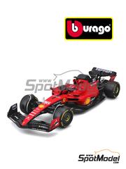 Bburago: Diecast model car 1/18 scale - Ferrari SF-23 Scuderia Ferrari Team sponsored by Shell Banco Santander #16 - Charles Leclerc (MC) - FIA Formula 1 World Championship 2023 - metal parts, plastic parts and rubber parts