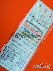 Beemax Model Kits: Spare part 1/24 scale - Nissan 240RS BS110 Group B: Decals - water slide decals and other materials - for Beemax Model Kits references B24014 and Aoshima 104330