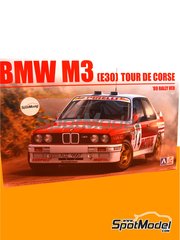 Beemax Model Kits: Model car kit 1/24 scale - BMW M3 E30 Rally Group A sponsored by Bastos Motul #1 - Bernard B�guin (FR) + Michel Perrin (FR) - Tour de Corse 1988 - photo-etched parts, plastic parts, rubber parts, water slide decals, assembly instructions and painting instructions