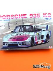 Beemax Model Kits: Car scale model kit 1/24 scale - Porsche 935 K2 Kremer Racing Team sponsored by Ricoh #45 - John Winter (DE) + Dieter Schornstein (DE) + Philippe Gurdjian (FR) - 24 Hours Le Mans 1978 - paint masks, plastic parts, rubber parts, water slide decals, assembly instructions and painting instructions