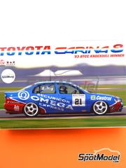 Beemax Model Kits: Car scale model kit 1/24 scale - Toyota Carina E ST191 Securicor Toyota Team sponsored by Securicor Omega Express #21 - Julian Bailey (GB) - Knokinghill Racing Circuit - British Touring Car Championship BTCC 1993 - plastic parts, rubber parts, water slide decals, assembly instructions and painting instructions