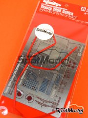 Beemax Model Kits: Detail up set 1/24 scale - Toyota TA64 Celica - Safari Rally 1985 - photo-etched parts and seatbelt fabric - for Beemax Model Kits references B24004 and Aoshima 084564 image