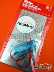 Beemax Model Kits: Detail up set 1/24 scale - Audi Quattro Sport S1 Group B - photo-etched parts, seatbelt fabric, turned metal parts and water slide decals - for Beemax Model Kits references B24017 and 103982 image