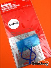 Beemax Model Kits: Detail up set 1/24 scale - Honda Civic EF9 Group A - photo-etched parts, seatbelt fabric and turned metal parts - for Beemax Model Kits reference B24018