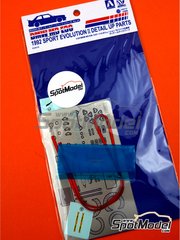 Beemax Model Kits: Detail up set 1/24 scale - BMW M3 E30 Sport Evolution II - photo-etched parts, seatbelt fabric, turned metal parts and water slide decals - for Beemax Model Kits reference B24019 image