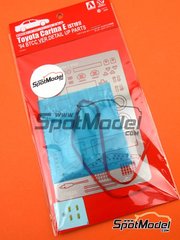 Beemax Model Kits: Detail up set 1/24 scale - Toyota Carina ST191 - photo-etched parts, seatbelt fabric, turned metal parts and water slide decals - for Beemax Model Kits reference B24024 image
