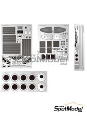 Beemax Model Kits: Detail up set 1/12 scale - Mazda 787B 1991 - photo-etched parts, water slide decals, other materials and assembly instructions - for Beemax Model Kits reference BX12003 image