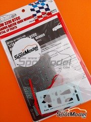 Beemax Model Kits: Detail up set 1/24 scale - BMW 320i E36 BMW Schnitzer Team sponsored by Fina 1996 - photo-etched parts, seatbelt fabric, water slide decals and assembly instructions - for Beemax Model Kits reference BX24045