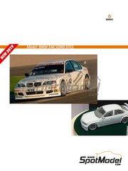 Beemax Model Kits: Car scale model kit 1/24 scale - BMW E46 S2000 - European Touring Car Championship ETCC - plastic parts, rubber parts, water slide decals, assembly instructions and painting instructions image