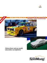 Beemax Model Kits: Car scale model kit 1/24 scale - Datsun Nissan B110 - plastic parts, rubber parts, water slide decals, assembly instructions and painting instructions image