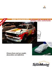 Beemax Model Kits: Car scale model kit 1/24 scale - Toyota Starlet KP61 - plastic parts, rubber parts, water slide decals, assembly instructions and painting instructions image