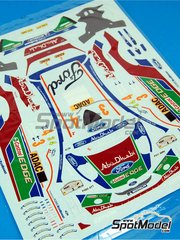 Belkits: Spare part 1/24 scale - Ford Fiesta RS WRC: Decals - water slide decals - for Belkits reference BEL-003