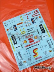 Belkits: Spare part 1/24 scale - Opel Manta 400 Group B: Decal #1 - Jimmy McRae (GB) - Ypres 24 Hours Rally 1984 - water slide decals - for Belkits references BEL009 and BEL-009