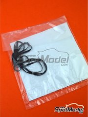 Belkits: Spare part 1/24 scale - Volkswagen Polo R WRC: Masks and seatbelts - paint masks and seatbelt fabric - for Belkits references BEL010, BEL-010, BEL011 and BEL-011