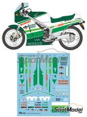 Blue Stuff: Marking / livery 1/12 scale - Suzuki RG500 sponsored by Skoal Bandit 1986 - water slide decals and assembly instructions - for Hasegawa references 21728 and 21732 image
