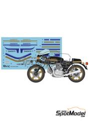 Blue Stuff: Marking / livery 1/12 scale - Ducati 900SS 1978 - water slide decals and assembly instructions - for Tamiya reference TAM14025