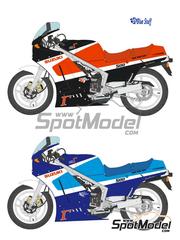 Blue Stuff: Decoracin escala 1/12 - Suzuki RG500 1989 - calcas de agua y manual de instrucciones - para las referencias de Hasegawa 21728 y 21732