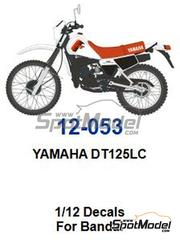 Blue Stuff: Marking / livery 1/12 scale - Yamaha DT125 LC 1982 and 1983 - water slide decals and assembly instructions