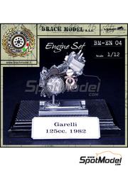 Brach Model: Engine 1/12 scale - Garelli 125cc 1982 - metal parts, resin parts and other materials