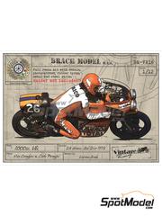 Brach Model: Motorbike scale model kit 1/12 scale - Laverda 1000cc V6 sponsored by Total #26 - Nico Cereghini (IT) + Carlo Perugini (IT) - 24 Hours Bol d'Or 1978 - metal parts, photo-etched parts, resin parts, rubber parts, vacuum formed parts, water slide decals, other materials, assembly instructions and painting instructions