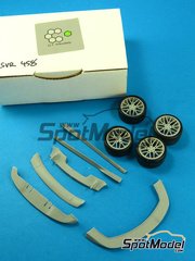 C1 Models: Transkit 1/24 scale - Ferrari 458 Italia SVR - resins - for Fujimi reference FJ12382, or Revell references REV07141 and 7141