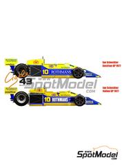 Cigale 43 Modelcraft: Decoracin escala 1/43 - March Ford 761B patrocinado por Rothmans N 10 - Ian Scheckter (ZA) - Gran Premio de Frmula 1 de Austria, Gran Premio de Frmula 1 de Italia 1977 - calcas de agua, instrucciones de colocacin y calcas de sponsors de tabaco - para las referencias de Tameo Kits SLK060, SLK066, TMK235, TMK236, TMK252, TMK271, TMK274 y TMK275