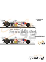 Cigale 43 Modelcraft: Decoracin escala 1/43 - McLaren Ford M23 Equipo BS Fabrications patrocinado por L&M N 30 - Brett Lunger (US) - Gran Premio de Argentina de Formula 1, Gran Premio de Frmula 1 de Brasil, Gran Premio de Frmula 1 de USA West Long Beach 1978 - calcas de agua, instrucciones de colocacin y calcas de sponsors de tabaco - para las referencias de Tameo Kits SLK088, TMK220, TMK221, TMK230, TMK264, WCT074 y WCT076